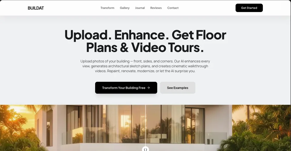 BUILDAT homepage — Dream Weaver AI